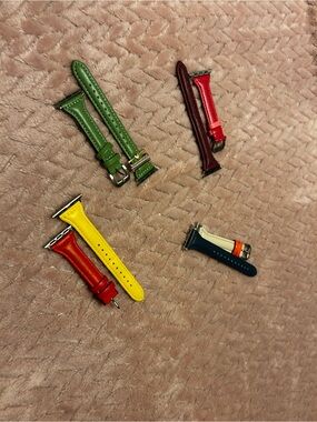 Apple Watch Leather Watch Bands - Multi-Color Replacement Straps